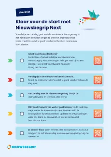 Checklist om goed voorbereid van start te gaan met Nieuwsbegrip Next