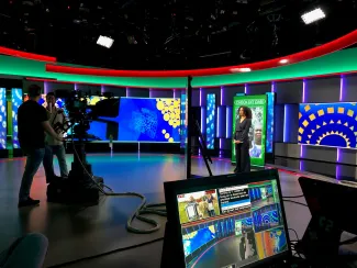 Afbeelding opnames Jeugdjournaal