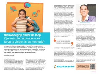 Artikel PrimaOnderwijs onderzoek Universitair hoofddocent Jacqueline Evers
