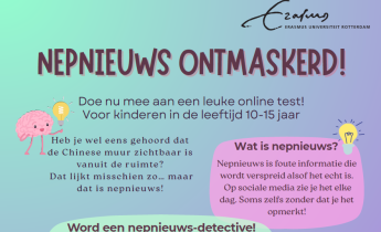 Flyer onderzoek EUR nepnieuws ontmaskerd